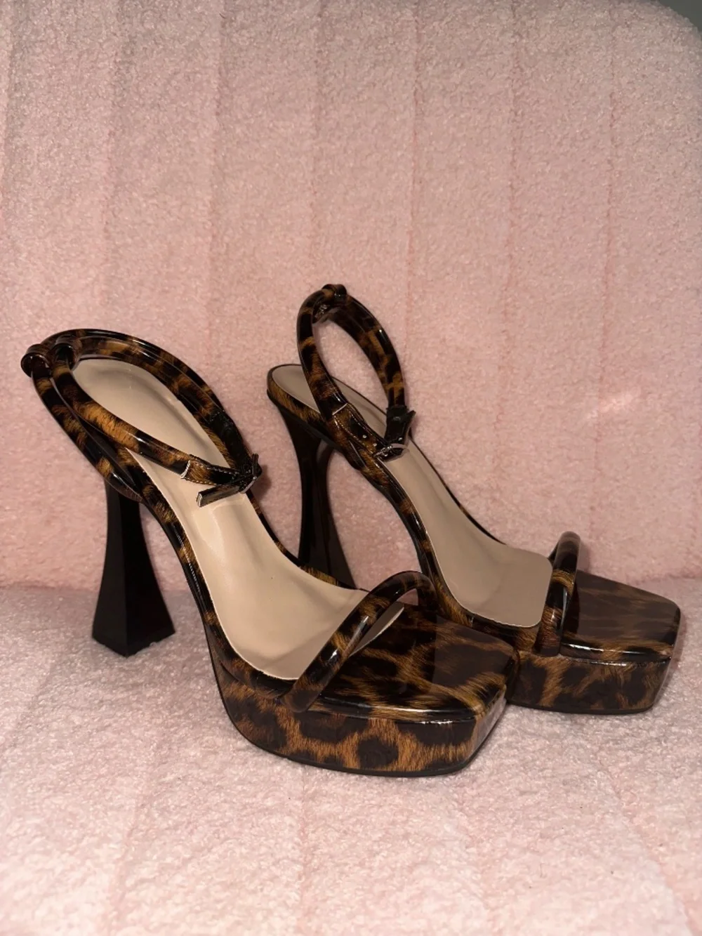 Leopard Print Platform Heels